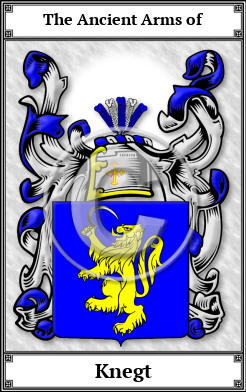 Knegt Family Crest Download (JPG)  Book Plated - 150 DPI