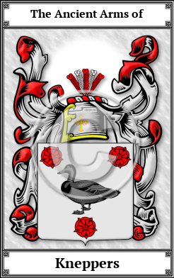 Kneppers Family Crest Download (JPG)  Book Plated - 150 DPI