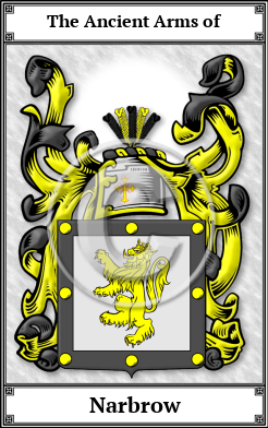 Narbrow Family Crest Download (JPG)  Book Plated - 150 DPI