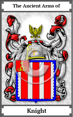 Knight Family Crest Download (JPG)  Book Plated - 150 DPI