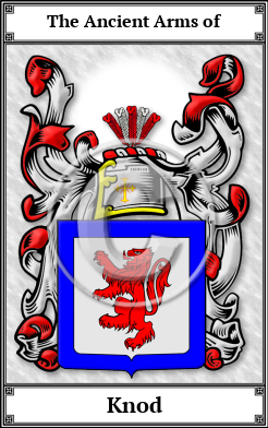 Knod Family Crest Download (JPG)  Book Plated - 150 DPI