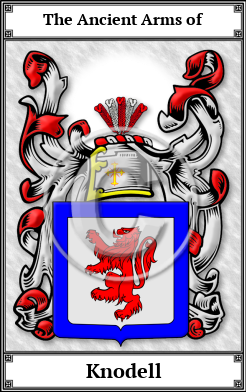 Knodell Family Crest Download (JPG)  Book Plated - 150 DPI