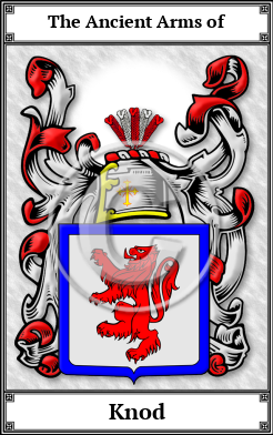 Knod Family Crest Download (JPG) Book Plated - 600 DPI