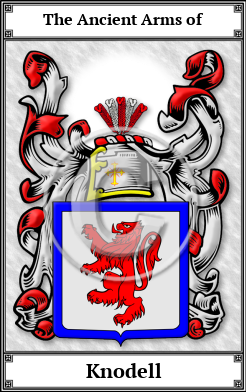 Knodell Family Crest Download (JPG)  Book Plated - 150 DPI