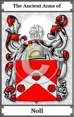Noll Family Crest Download (JPG) Book Plated - 300 DPI