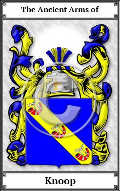 Knoop Family Crest Download (JPG)  Book Plated - 150 DPI