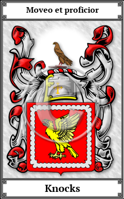 Knocks Family Crest Download (JPG) Book Plated - 600 DPI