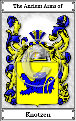 Knotzen Family Crest Download (JPG)  Book Plated - 150 DPI