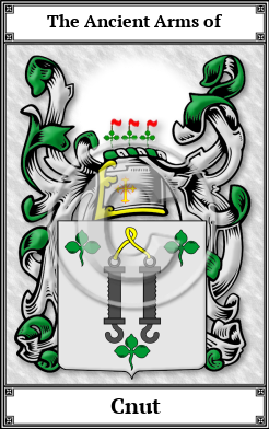 Cnut Family Crest Download (JPG)  Book Plated - 150 DPI