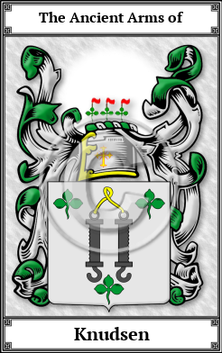 Knudsen Family Crest Download (JPG)  Book Plated - 150 DPI