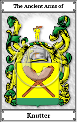 Knutter Family Crest Download (JPG) Book Plated - 600 DPI