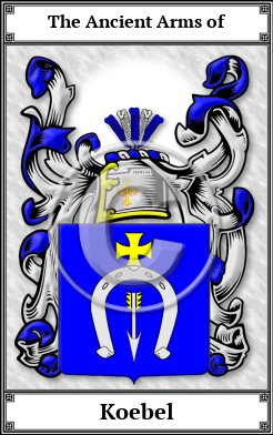 Koebel Family Crest Download (JPG)  Book Plated - 150 DPI