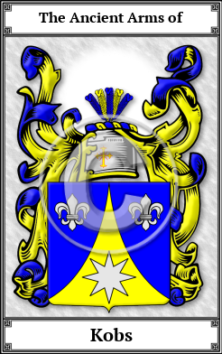 Kobs Family Crest Download (JPG)  Book Plated - 150 DPI