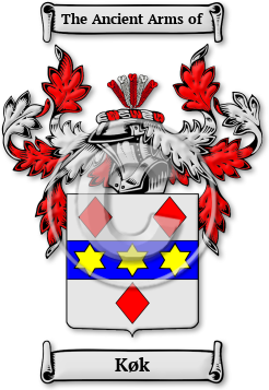 Køk Family Crest Download (jpg) Legacy Series - 150 DPI