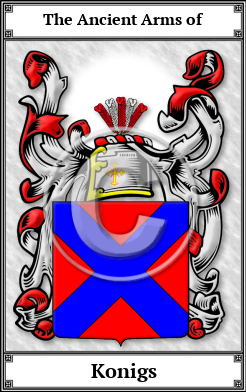 Konigs Family Crest Download (JPG)  Book Plated - 150 DPI