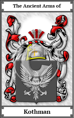 Kothman Family Crest Download (JPG)  Book Plated - 150 DPI