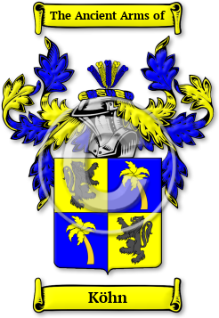 Köhn Family Crest Download (JPG) Legacy Series - 600 DPI