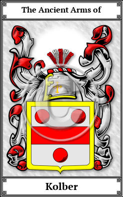 Kolber Family Crest Download (JPG)  Book Plated - 150 DPI