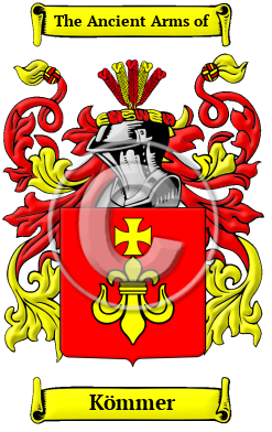 Kömmer Family Crest/Coat of Arms