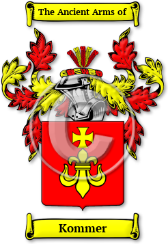Kommer Family Crest Download (jpg) Legacy Series - 150 DPI