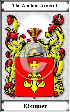Kömmer Family Crest Download (JPG)  Book Plated - 150 DPI