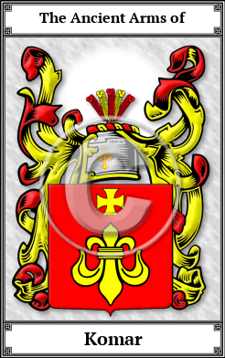 Komar Family Crest Download (JPG) Book Plated - 600 DPI