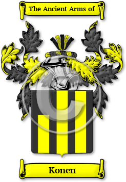 Konen Family Crest Download (jpg) Legacy Series - 150 DPI