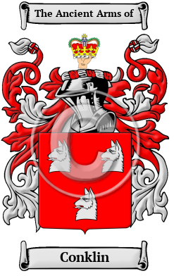 Conklin Family Crest Download (JPG) Heritage Series - 600 DPI