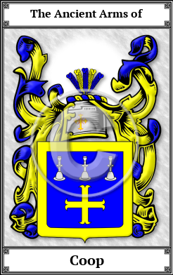 Coop Family Crest Download (JPG)  Book Plated - 150 DPI