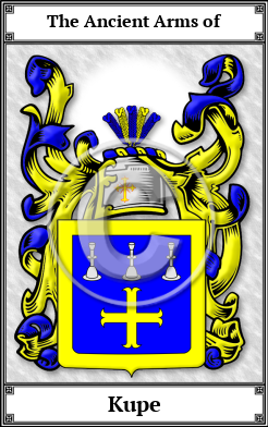 Kupe Family Crest Download (JPG)  Book Plated - 150 DPI