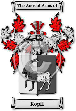 Kopff Family Crest Download (JPG) Legacy Series - 600 DPI