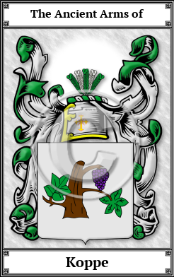 Koppe Family Crest Download (JPG)  Book Plated - 150 DPI
