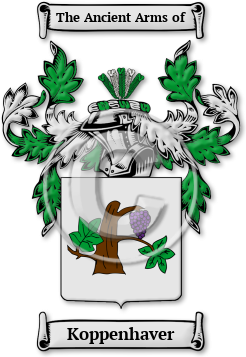 Koppenhaver Family Crest Download (jpg) Legacy Series - 150 DPI