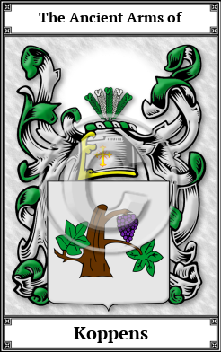 Koppens Family Crest Download (JPG)  Book Plated - 150 DPI