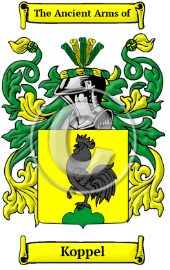 Koppel Family Crest Download (JPG) Heritage Series - 600 DPI
