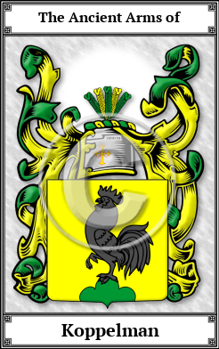 Koppelman Family Crest Download (JPG)  Book Plated - 150 DPI