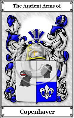 Copenhaver Family Crest Download (JPG)  Book Plated - 150 DPI