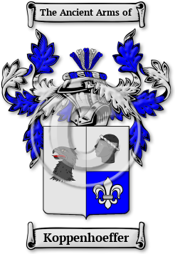 Koppenhoeffer Family Crest Download (jpg) Legacy Series - 150 DPI