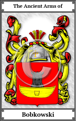 Bobkowski Family Crest Download (JPG)  Book Plated - 150 DPI