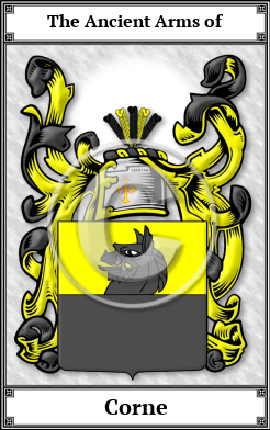Corne Family Crest Download (JPG) Book Plated - 600 DPI