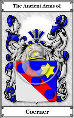 Coerner Family Crest Download (JPG)  Book Plated - 150 DPI