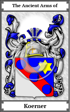 Koerner Family Crest Download (JPG)  Book Plated - 150 DPI