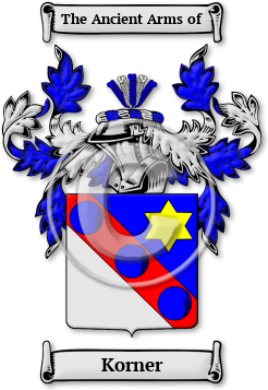 Korner Family Crest Download (jpg) Legacy Series - 150 DPI