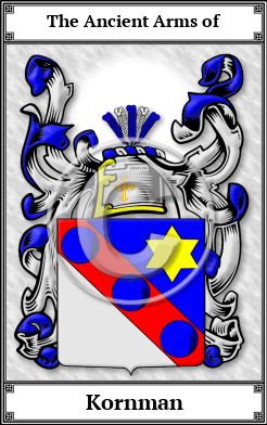 Kornman Family Crest Download (JPG) Book Plated - 600 DPI