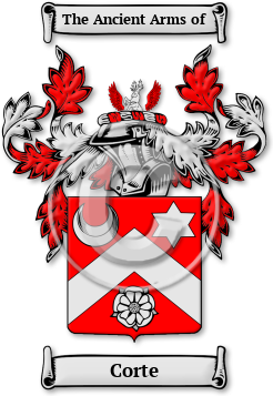 Corte Family Crest Download (jpg) Legacy Series - 150 DPI