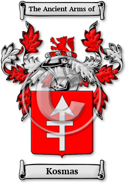 Kosmas Family Crest Download (jpg) Legacy Series - 150 DPI