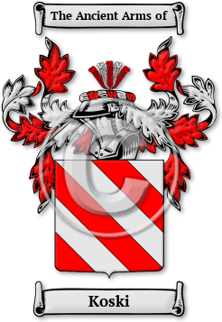 Koski Family Crest Download (jpg) Legacy Series - 150 DPI