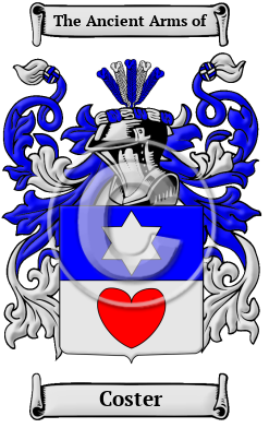 Coster Family Crest Download (JPG) Heritage Series - 600 DPI