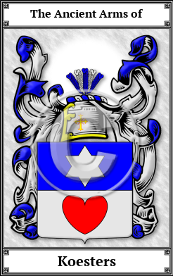 Koesters Family Crest Download (JPG)  Book Plated - 150 DPI