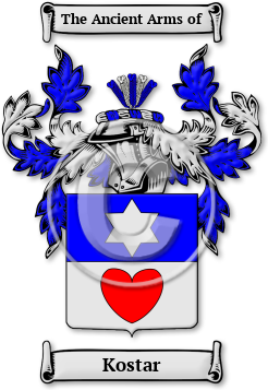 Kostar Family Crest Download (JPG) Legacy Series - 600 DPI